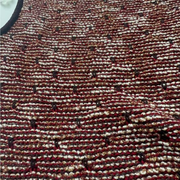 St John Sport Wool Blend Knit Multicolor Sleeveless Luxury Normcore Sweater SZ S - Picture 5 of 14